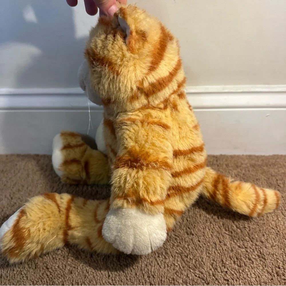 Build A Bear BABW Vintage Tabby Cat Plush Stuffed Animal Orange Stripes Retired - Picture 3 of 12
